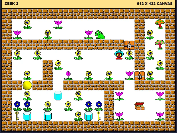 Zeek 2 board route with keys and locked paths