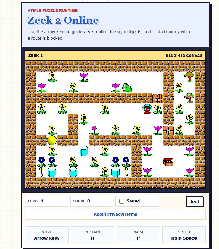 Zeek the Geek Part Two puzzle gameplay
