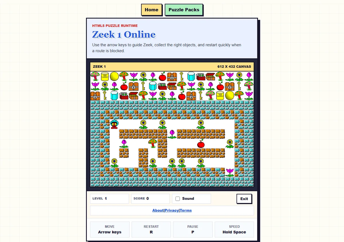 Zeek the Geek Part One puzzle board